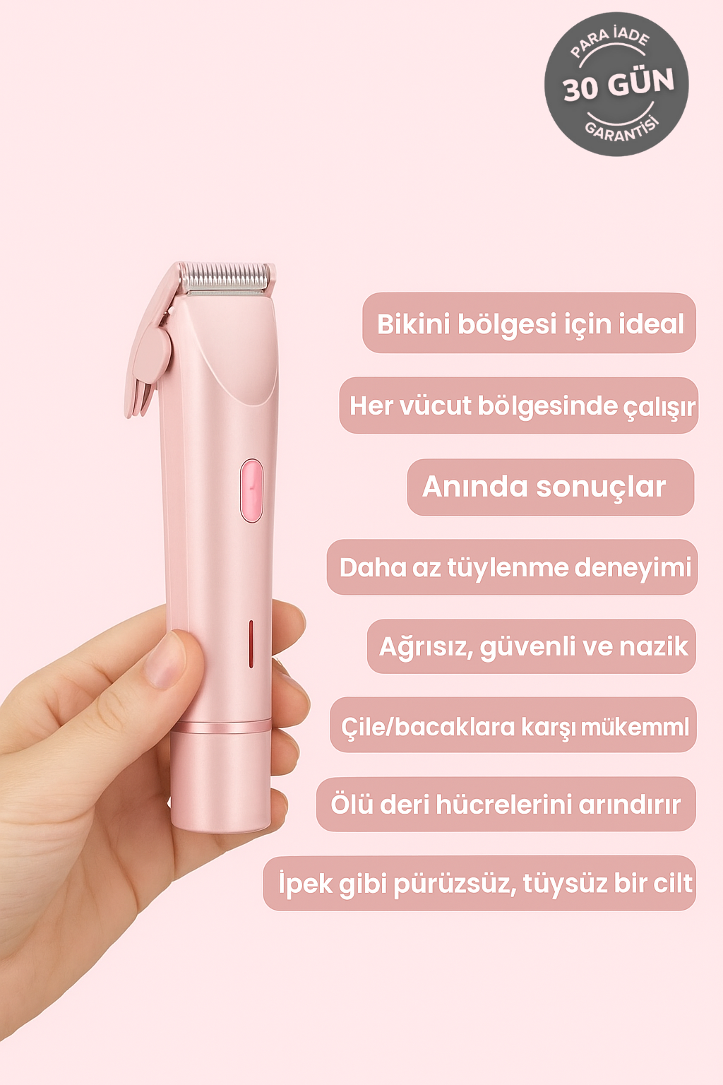 SleeviaShave – 2'si 1 Arada Kadınlar İçin Vücut Tıraş Makinesi
