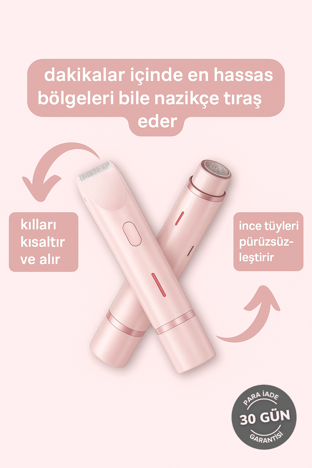 SleeviaShave – 2'si 1 Arada Kadınlar İçin Vücut Tıraş Makinesi